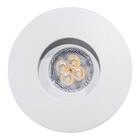 Spot Redondo Recuado Embutir Branco + Led Branco Frio Gu10 Mr