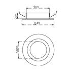 Spot Redondo Rente Embutir E27 + Lâmpada Par20 Branco Frio St