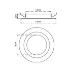 Spot Redondo Rente Embutir Teto + Led Par30 Branco Frio St1820