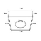 Spot Semi Embutido Fast Alumínio Quadrado P/ Led Par20 Starlu
