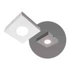 Spot Semi-embutido Quadrado Branco + Mr16 4,8w Br. Frio St3148