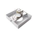 Spot Semi-embutido Quadrado Branco + Mr16 4,8w Br. Quente St3