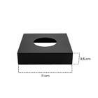 Spot Semi Embutido Quadrado Preto P/ Mr16 Gu10 Starlumen St31