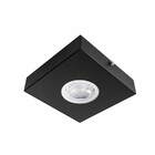 Spot Semi Embutido Quadrado Preto P/ Mr16 Gu10 Starlumen St31