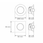 Spot Smart Wi-fi Led 5w Quadrado Rgb+cct Tek Taschibra Branco