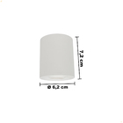 Spot Sobrepor 7w Cilíndrico Orientável Led 3000k Bivolt