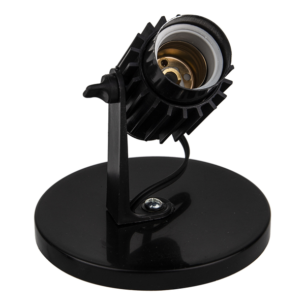 Spot Sobrepor Alumínio Para 1 Lâmpada 60w E27 Enerlux Preto