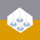 Spot Sobrepor Branco Quadrado Cubo Para Par20