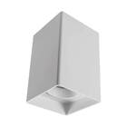 Spot Sobrepor Branco Quadrado P/ Lâmpada Dicroica Gu10 Mr16 S