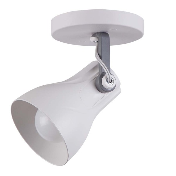 Spot Sobrepor Direcionável Octa Plus Branco C/ Cinza Design M