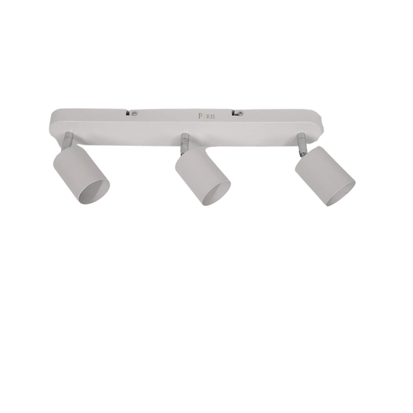 Spot Sobrepor Direcionável Triplo Com Base Branco Gu10 42cm