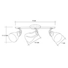 Spot Sobrepor Duplo Direcionável Octa Plus Branco C/ Cinza 02
