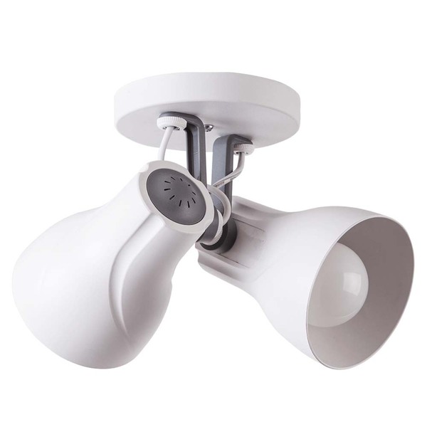 Spot Sobrepor Duplo Direcionável Octa Plus Branco C/ Cinza 02