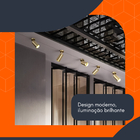 Spot Sobrepor Gold Direcionável Para Teto + Lâmpada Gu10 5w B