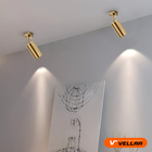 Spot Sobrepor Gold Direcionável Para Teto + Lâmpada Gu10 5w B