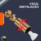 Spot Sobrepor Gold Direcionável Para Teto + Lâmpada Gu10 5w B