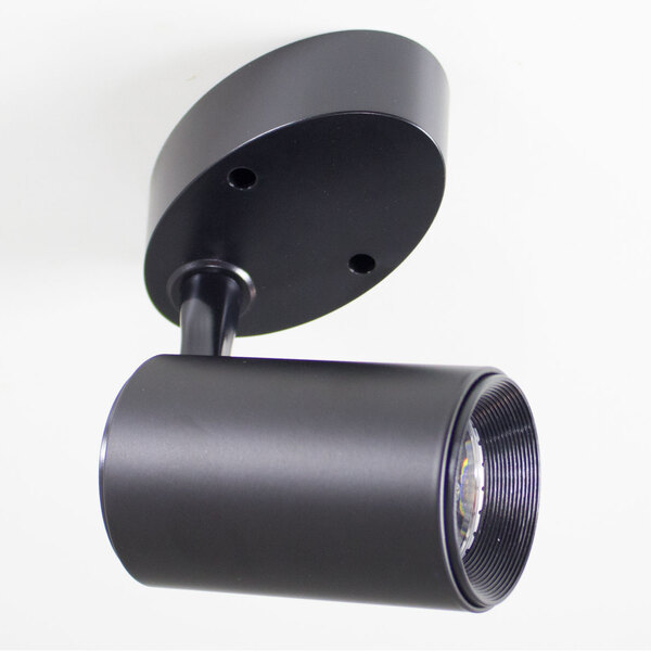 Spot Sobrepor Led 7w Para Teto E Parede Preto 3000k Branco Qu