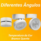 Spot Sobrepor Led 7w Redondo Direcionável Branco/branco Quente