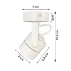 Spot Sobrepor Mr16 Gu10 Redondo Branco Direcionável Ds2395 De