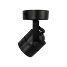 Spot Sobrepor Mr16 Redondo Preto Direcionável + Led 7w Lâmpad
