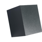 Spot Sobrepor Preto Quadrado Kube Para E27