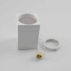 Spot Sobrepor Quadrado Abs Branco P/ Ar70 Gu10 Sz292/3s Megal