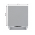 Spot Sobrepor Quadrado AR70 Save Energy Cinza