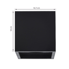 Spot Sobrepor Quadrado AR70 Save Energy Preto