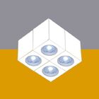 Spot Sobrepor Quadrado Cubo 1luz Dicroica Gu10  Branco