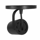 Spot Sobrepor Redondo Direcionável  Gu10 C/ Canopla Preto