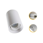 Spot Sobrepor Redondo Direcionavel Bco Ou Pto C/ Lamp. Mr16 -