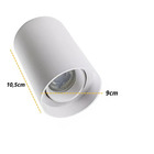 Spot Sobrepor Redondo Direcionavel Bco Ou Pto C/ Lamp. Mr16 -