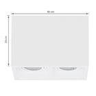 Spot Sobrepor Retangular 2 Lâmpadas Dicróica Save Energy Boxit Branco