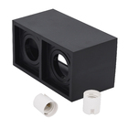 Spot Sobrepor Retangular 2 Lâmpadas PAR20 Save Energy Boxit Preto
