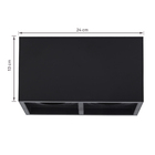 Spot Sobrepor Retangular 2 Lâmpadas PAR20 Save Energy Boxit Preto