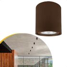 Spot Sobrepor Tgt490 Direcionável Redondo Dicroica Gu10 Marrom