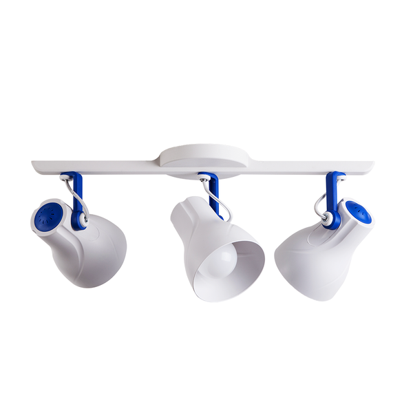 Spot Sobrepor Trilho Direcionável Octa Plus 3 Lâmpadas E27 Bi