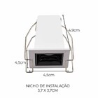 Spot Soul Embutir 1 Foco 2w 2700k Branco E Preto 81287 Opus S