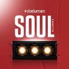 Spot Soul Embutir 3 Focos 30° 6w Luz Quente 87784 Opus St3050