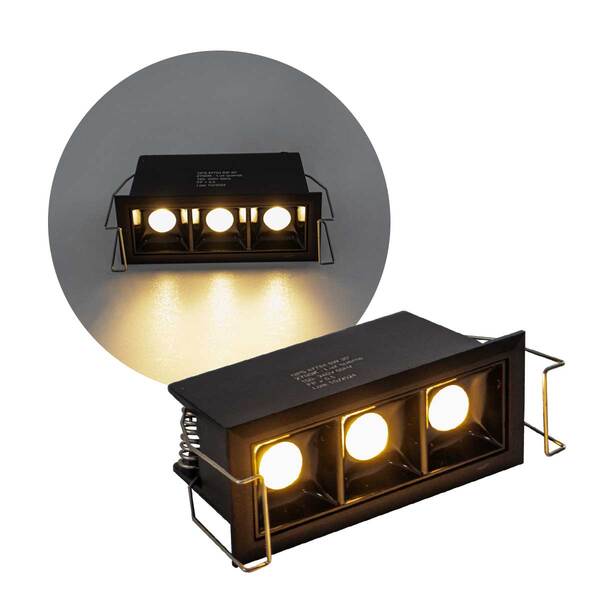 Spot Soul Embutir 3 Focos 30° 6w Luz Quente 87784 Opus St3050