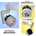 Spot Super Led Para Trilho Cob 20w Luz Branco Quente / Frio -