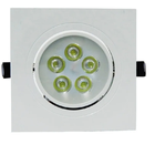 Spot Super Led Quadrado Embutir 5w Branco Quente 3000k Sanca