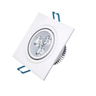 Spot Super Led Quadrado Embutir Dicroica Sanca 3w Branco Frio