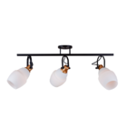 Spot Trilho De Sobrepor Moderno Direcionável Vittra 3 Lâmpada