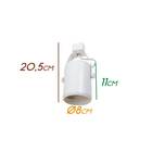 Spot Trilho Eletrificado Branco + Lâmpada Led Par20 6000k St1