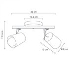 Spot Trilho Fokus 2 Lâmpadas Startec Cobre