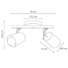 Spot Trilho Fokus 2 Lâmpadas Startec Preto