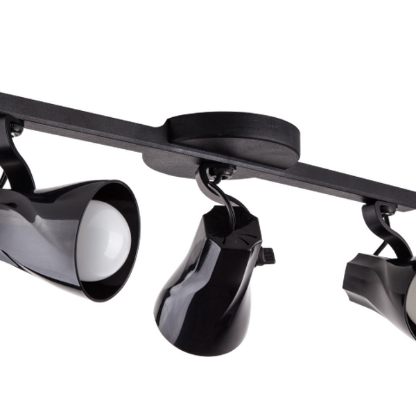 Spot Trilho Octa 3 Preta - Startec - 147190043