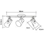 Spot Trilho Octa 3 Preta - Startec - 147190043