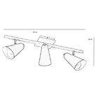 Spot Trilho Para 3 Lâmpadas Pt03 Jd Molina